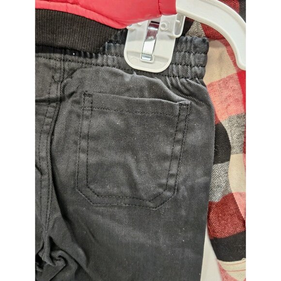 DKNY  Size 18M Set Of 3, Red Vest/ Black Pants/ Red Plaid Button Up Long Sleeve - Picture 6 of 15